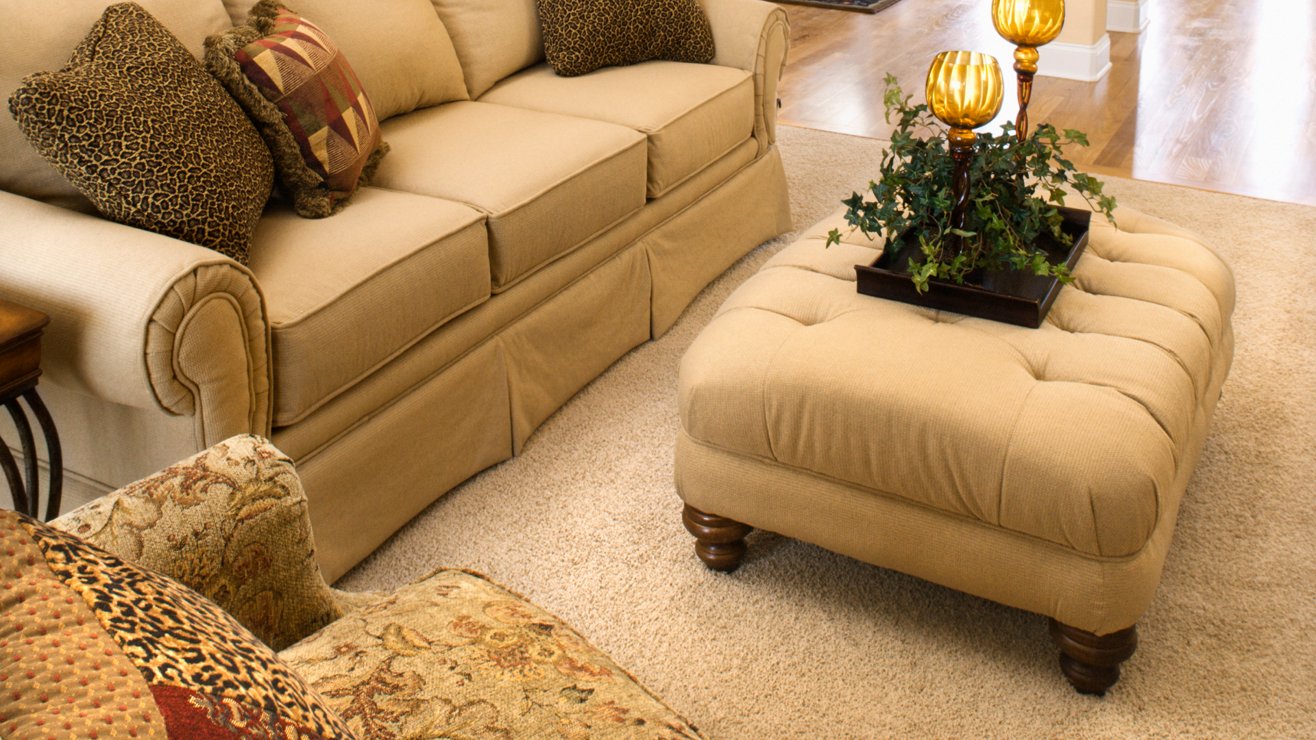 How to Use an Ottoman as a Coffee Table?