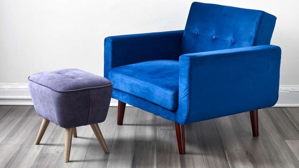 Small Fabric Ottoman